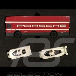 Set  " 70 Jahre Porsche" renntransporter mit Porsche 908KH und LH 1/43 Schuco 450372700