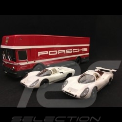 Set  " 70 Years Porsche" Transporter with Porsche 908 short and long tail 1/43 Schuco 450372700