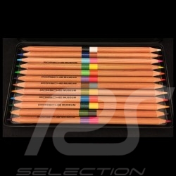 Boîte de crayons de couleur Porsche 70 ans 1948 - 2018 coloured pencils box Buntstifte Box