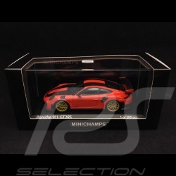 Porsche 911 GT2 RS type 991 2018 Pack Weissach 1/43 Minichamps 410067224 orange fusion lava orange