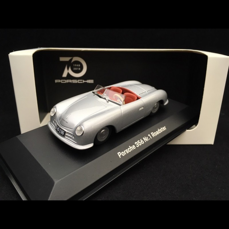 Porsche 356 n° 1 roadster 1948 silver grey 70 years 1/43