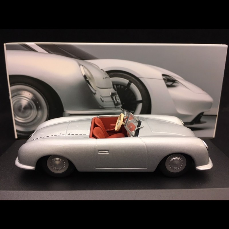 Porsche 356 n° 1 roadster 1948 silver grey 70 years 1/43