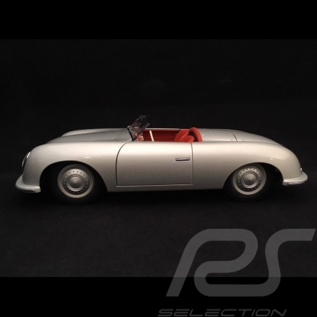 Porsche 356 n° 1 1948 Edition 70 ans 1/18 Autoart MAP02100118 gris argent silver grey silbergrau 70 years 70 Jahre