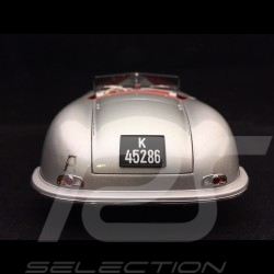 Porsche 356 n° 1 1948 Edition 70 ans 1/18 Autoart MAP02100118 gris argent silver grey silbergrau 70 years 70 Jahre