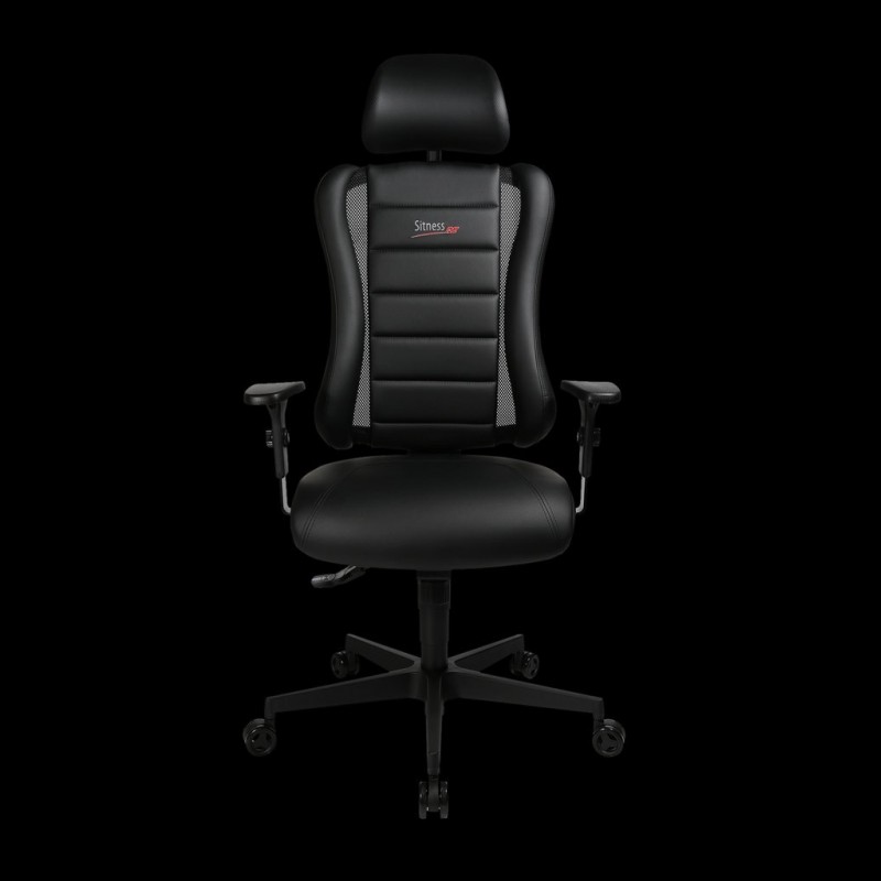 Ergonomischer Bürostuhl Sitness RS Sport Schwarz Kunstleder Gaming ...