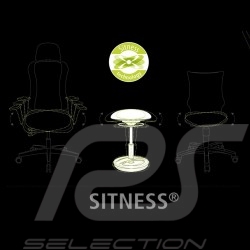Siège de bureau ergonomique Sitness RS Sport Rouge indien / noir basalte simili cuir fauteuil gamer Made in Germany burostuhl ar