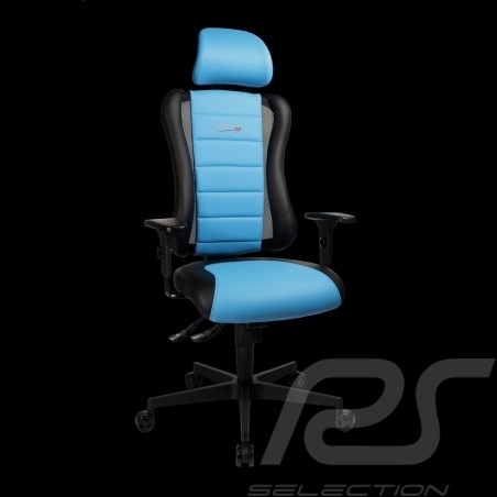 Ergonomic office armchair Sitness RS Sport Riviera blue / black leatherette gaming chair Made in Germany