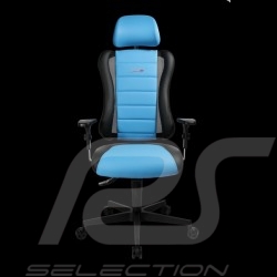 Ergonomischer Bürostuhl Sitness RS Sport Rivierablau / Schwarz Kunstleder Gaming Sessel Made in Germany
