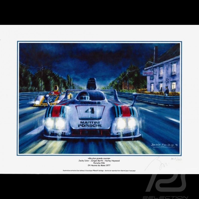 Porsche 804 Grosser Preis von Frankreich reproduction d'une affiche originale de Erich Strenger