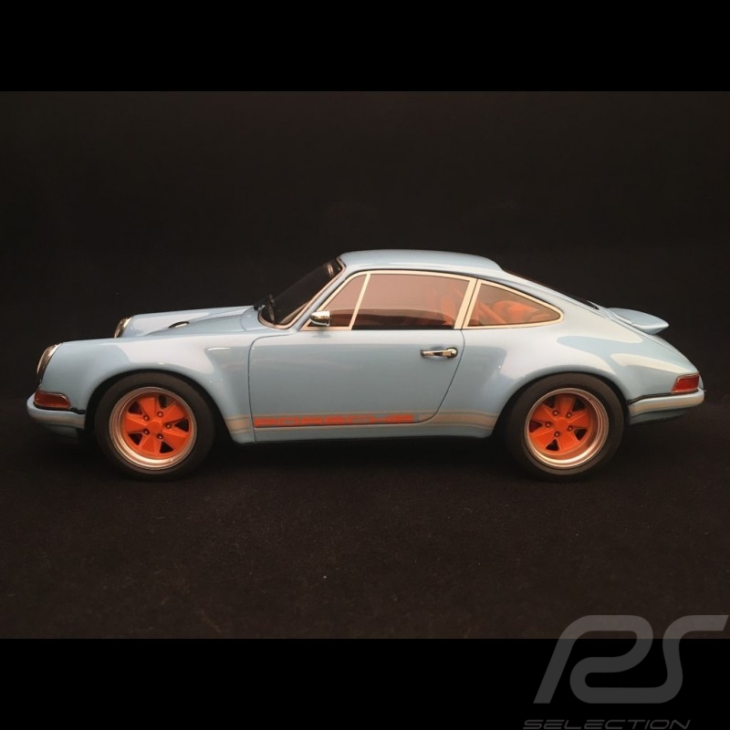 Porsche 911 type 964 Singer 2014 Gulf blue 1/18 Autocult CULT040