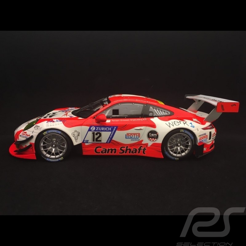 Porsche 911 GT3 R  type 991 24h Nürburgring 2017 N° 12 Manthey Racing 1/18 Minichamps 155176912