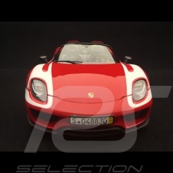 Porsche 918 Spyder Pack Weissach rot / weiße Streifen 1/18 Minichamps 110062442