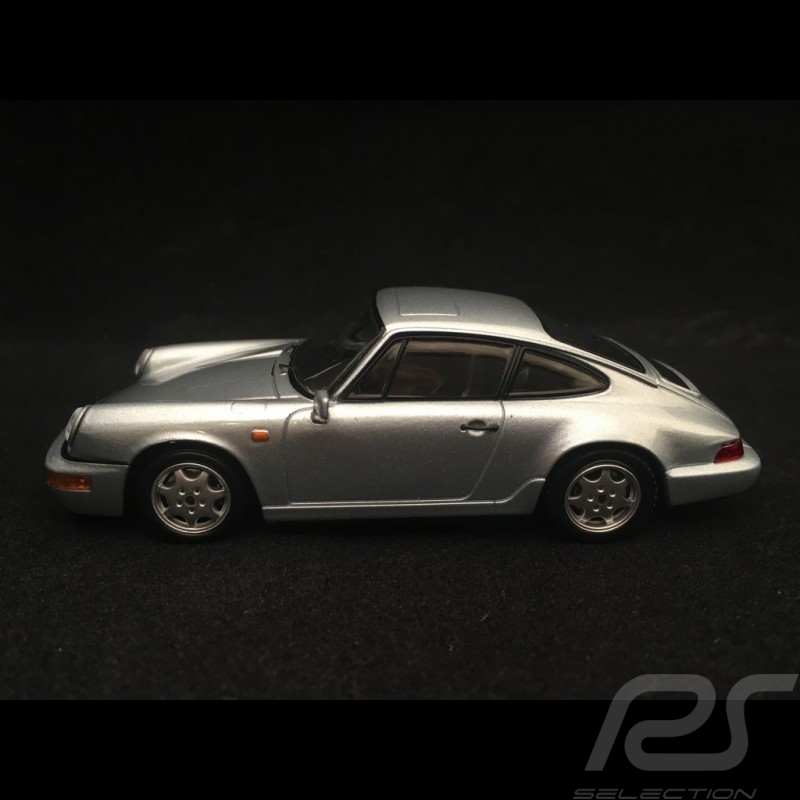 Porsche 911 Carrera 4 type 964 1989 silbergrau metallic 1/43 Spark SDC018
