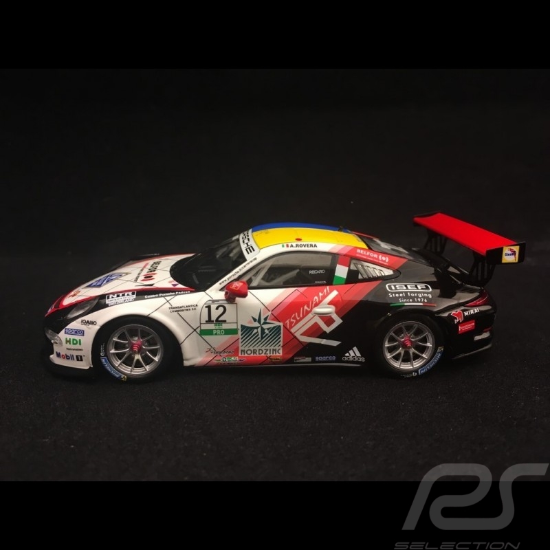 Porsche 911 GT3 Cup typ 991 n° 12 Sieger Carrera Cup 2017 Italia 1/43 Spark SI006