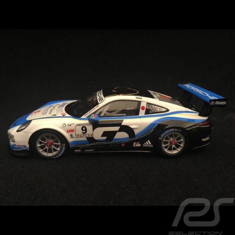 Porsche 911 GT3 Cup type 991 n° 9 vainqueur winner Sieger Carrera Cup 2017 Japon Japan 1/43 Spark SJ057