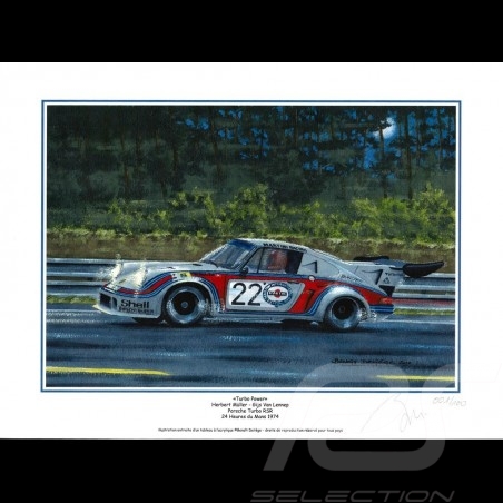 Porsche 804 Grosser Preis von Frankreich reproduction d'une affiche originale de Erich Strenger