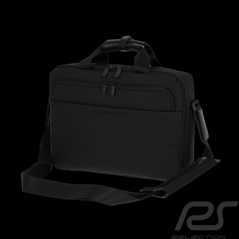 Bagage Porsche Sac laptop / messenger noir Roadster 4.0 SHZ Porsche Design 4090002713 luggage Briefcase