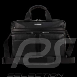 Porsche Tasche Briefbag / Notebook bag ausdehnbarer Balg schwarze Leder CL2 2.0 Porsche Design 4090001804