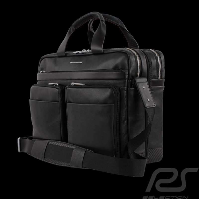 Sac Porsche Porte-documents / Ordinateur soufflet extensible cuir noir CL2 2.0 LHZ P2000 Porsche Design 4090001804 Briefbag Brie