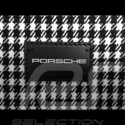 Porsche Luggage big travel bag 911 classic Pepita houndstooth / black leather