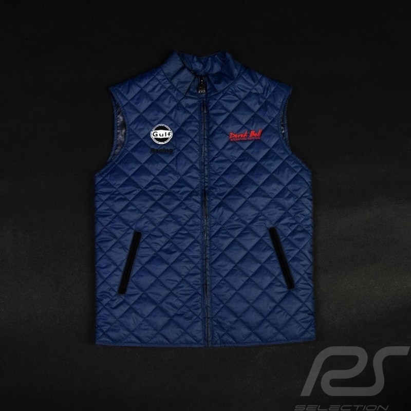 Veste sport matelassée Derek Bell sans manches bleu marine quilted jacket Gesteppte Jacke