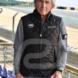 Sporty quilted jacket Derek Bell no sleeves charcoal grey - men