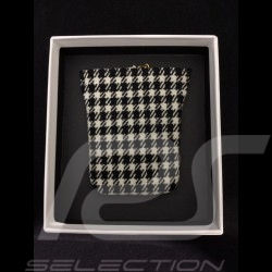 Keyring Porsche 911 Targa 4S Pepita houndstooth leather WAX01020416