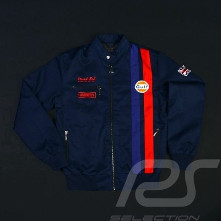 Gulf Racing  jacket Derek Bell signature navy blue - men