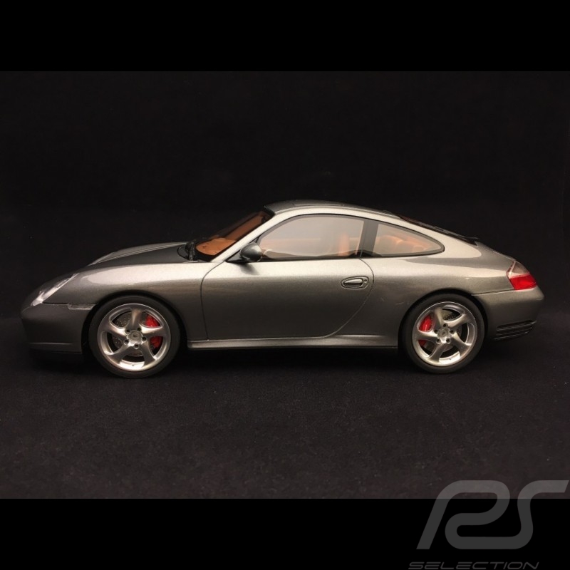 Porsche 911 Carrera 4S type 996 1/18 GT Spirit GT182 gris phoque métallisé seal grey sealgrau metallic