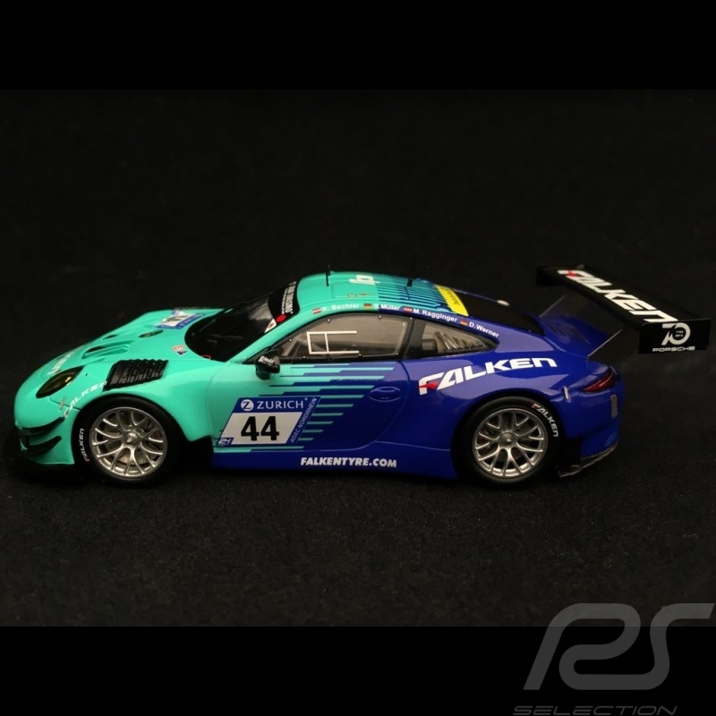 Porsche 991 GT3 R 24h Nürburgring 2018 n° 44 Falken 1/43 Spark SG407