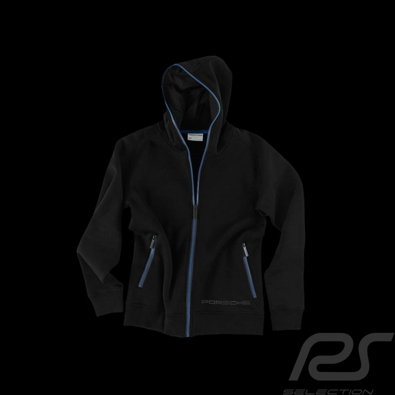 Veste à capuche Porsche Metropolitan Collection noir / bleu - homme men herren hoodie jacket kapuze jacke