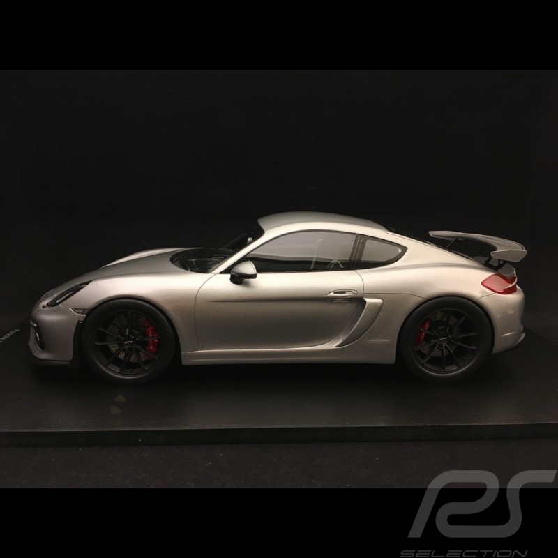 Porsche Cayman GT4 type 981 2016 1/18 Spark 18S298 gris métallisé metalic grey grau