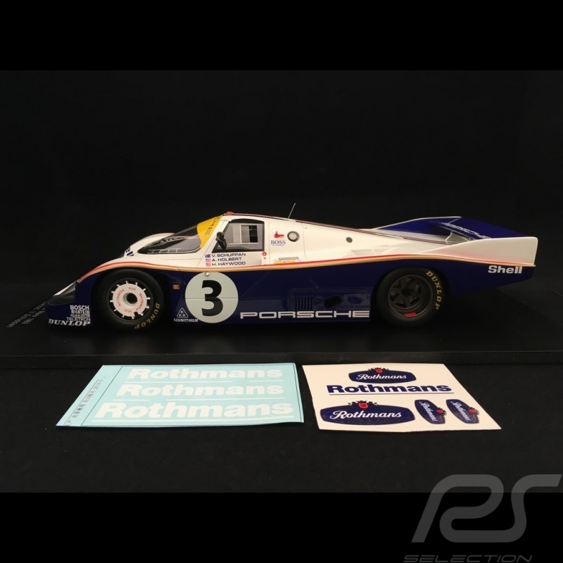 Porsche 956 LH Vainqueur Winner Sieger Le Mans 1983 n° 3 Rothmans 1/18 Spark 18LM83