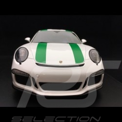 Porsche 911 R type 991 2016 white green stripes 1/18 Spark 18S236
