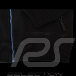 Porsche Sweat Jacket Metropolitan Collection Hoodie black / blue - men