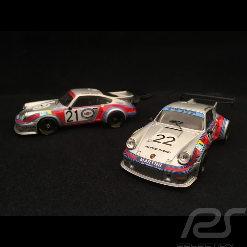 Duo Porsche 911 Carrera RSR 2.1 Turbo Le Mans 1974 Martini 1/43 IXO LMC158 LMC158B