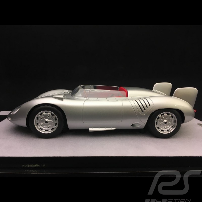 Porsche 718 RSK Spyder 1958 Silver grey  metallic 1/18 Tecnomodel TM18-82E