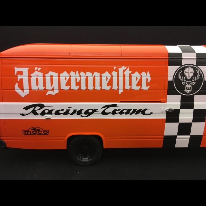Mercedes L408 Case truck Porsche Jägermeister racing team 1/18