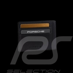 Porte-cartes Porsche écusson cuir noir Porsche Design WAP0300200E card holder Kartenhalter