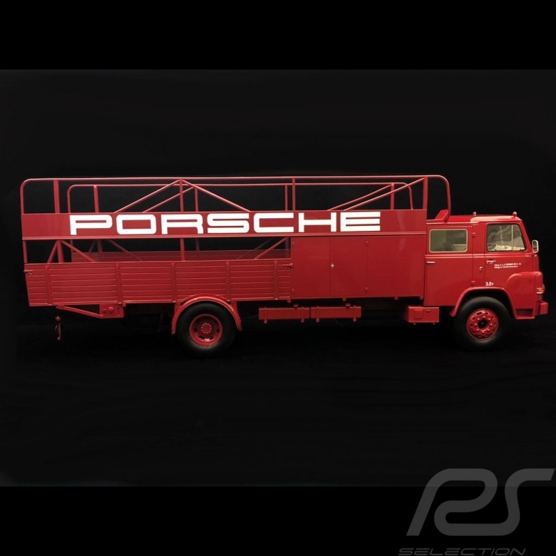MAN 635 Diesel 1960 Porsche LKW-Träger rot 1/18 Schuco 450008100