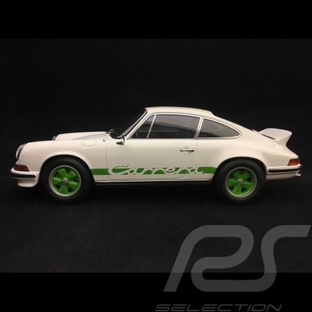 Porsche 911 2.7 Carrera RS Touring 1973 1/18 Norev 187636 blanche / bandes vertes white green stripes weiß grüne streifen