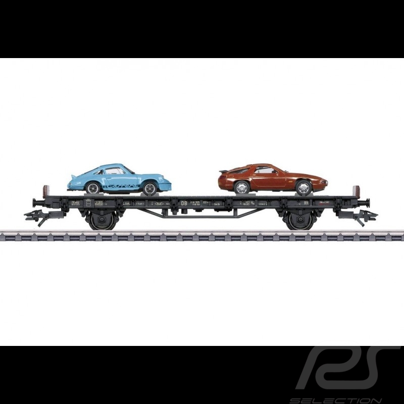 Wagon Porsche 70 ans Les années 70 Porsche Märklin HO 1/87 MAP10707018 45054 Auto Transport Car Autotransportwagen