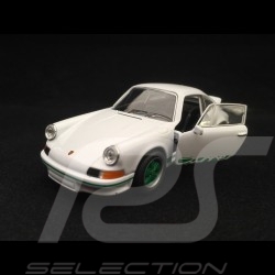 Porsche 911 Carrera RS 2.7 jouet à friction Welly blanc / vert pull back toy Spielzeug Reibung white weiß