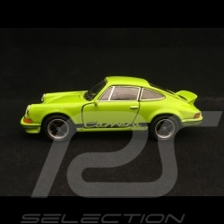 Porsche 911 Carrera RS 2.7 jouet à friction Welly vert / noir pull back toy Spielzeug Reibung green grun