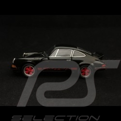 Porsche 911 Carrera RS 2.7 jouet à friction Welly noir / rouge pull back toy Spielzeug Reibung black red schwarz rot