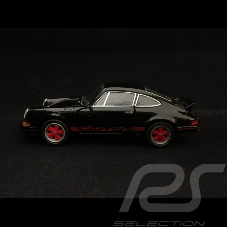 Porsche 911 Carrera RS 2.7 jouet à friction Welly noir / rouge pull back toy Spielzeug Reibung black red schwarz rot