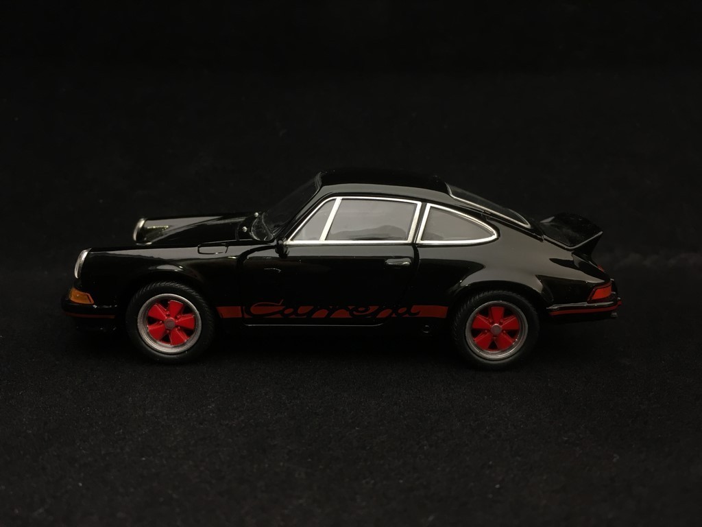 Porsche 911 Carrera Rs 2 7 Spielzeug Reibung Welly Schwarz Rot Selection Rs