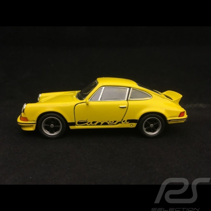 Porsche 911 Carrera RS 2.7 Spielzeug Reibung Welly gelb / schwarz