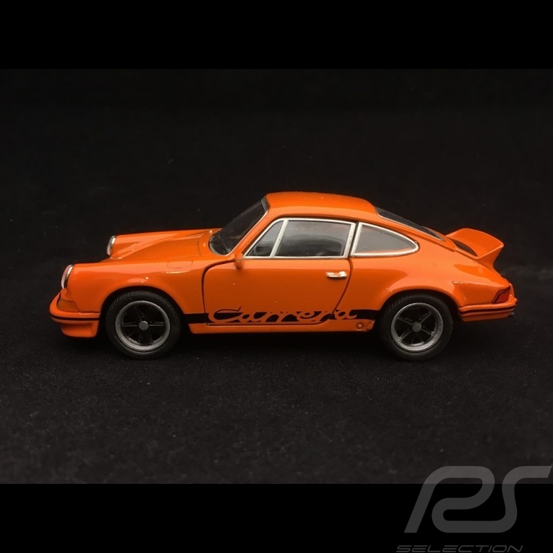 Porsche 911 Carrera RS 2.7 Spielzeug Reibung Welly orange / schwarz