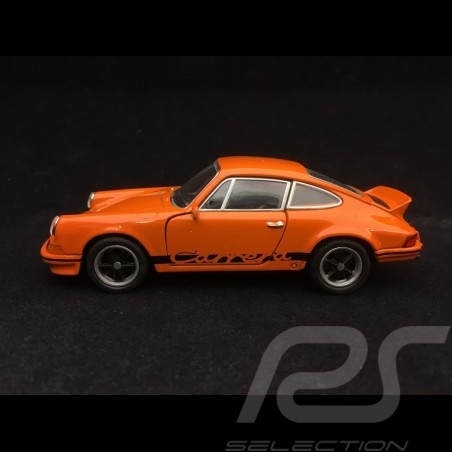 Porsche 911 Carrera RS 2.7 pull back toy Welly orange / black